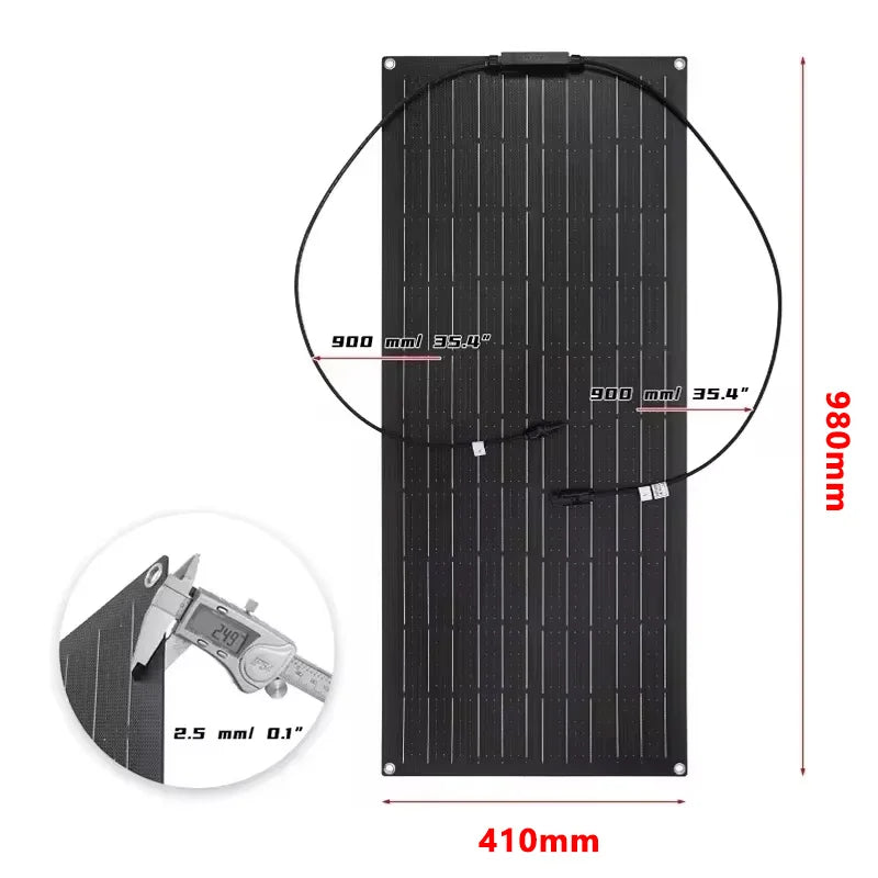 300W-600W Flexible Solar Panel Kit with Controller
