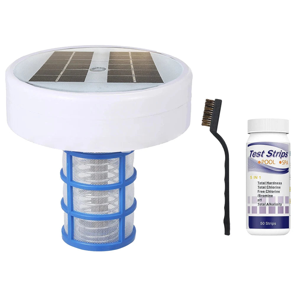 Copper Solar Pool Ionizer Cleaner Floater