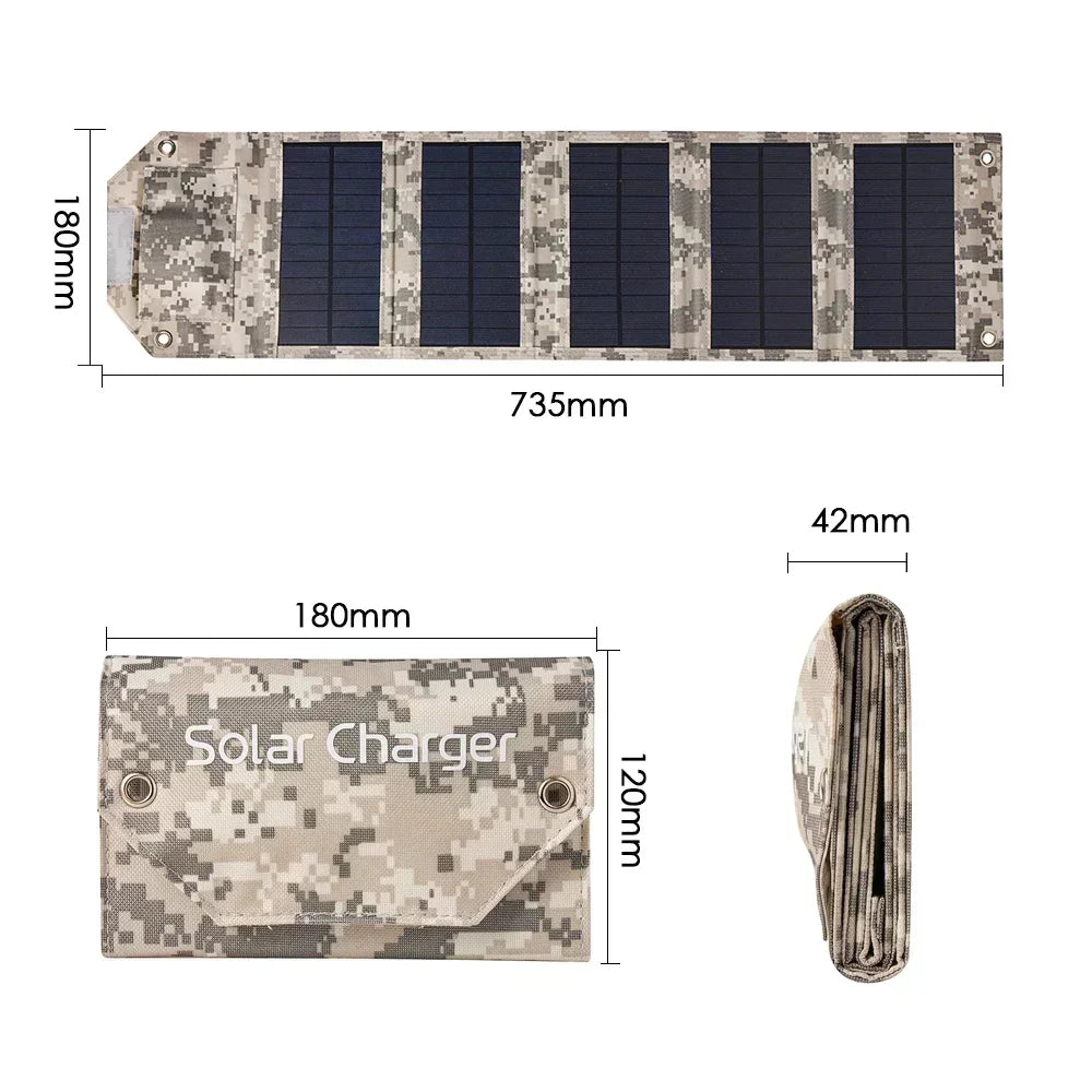 Portable Folding 5V USB Solar Charger
