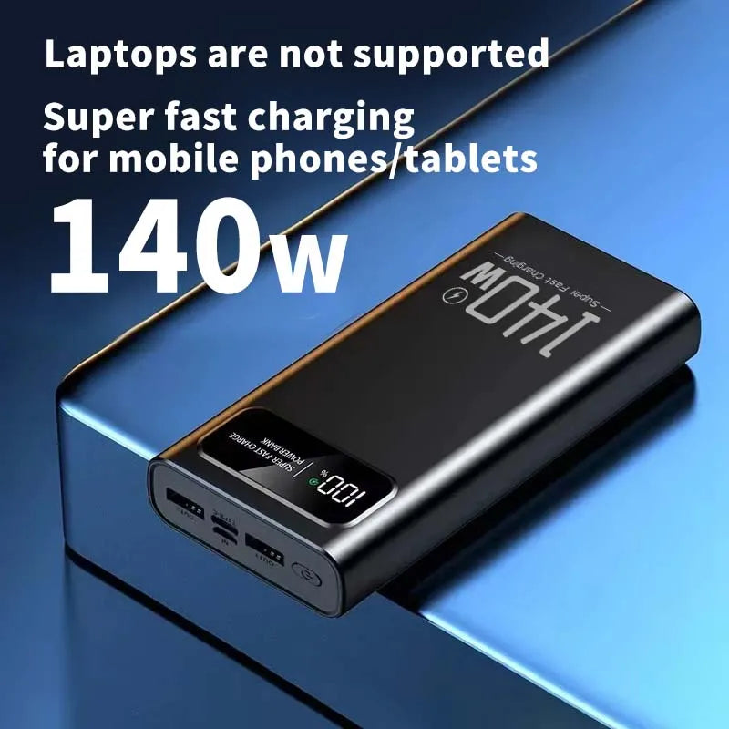 140W 100000mAh Super Fast Charging Power Bank