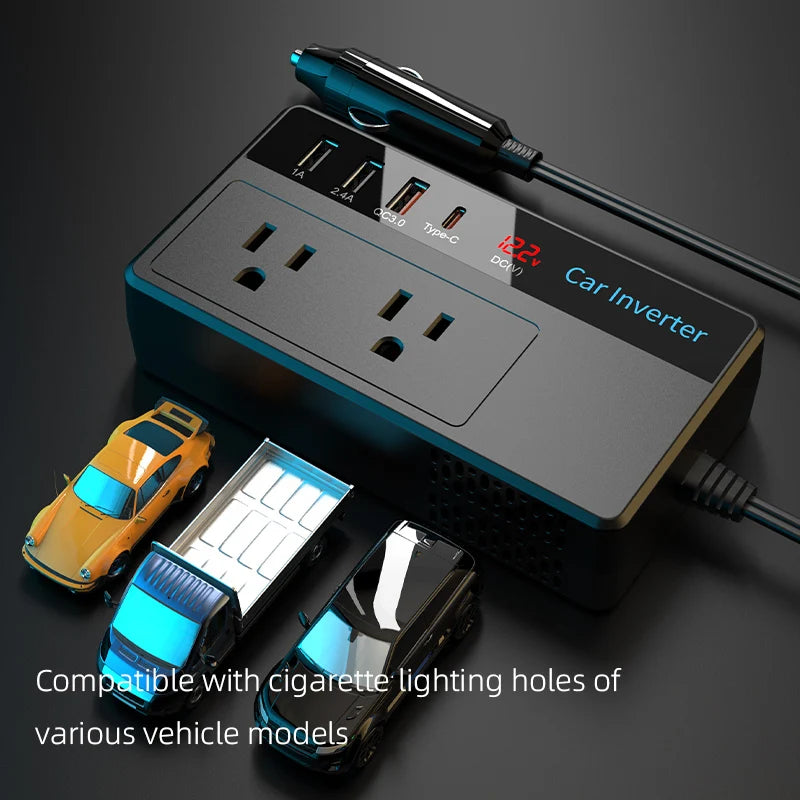200W Car Power Inverter 12V to 110V