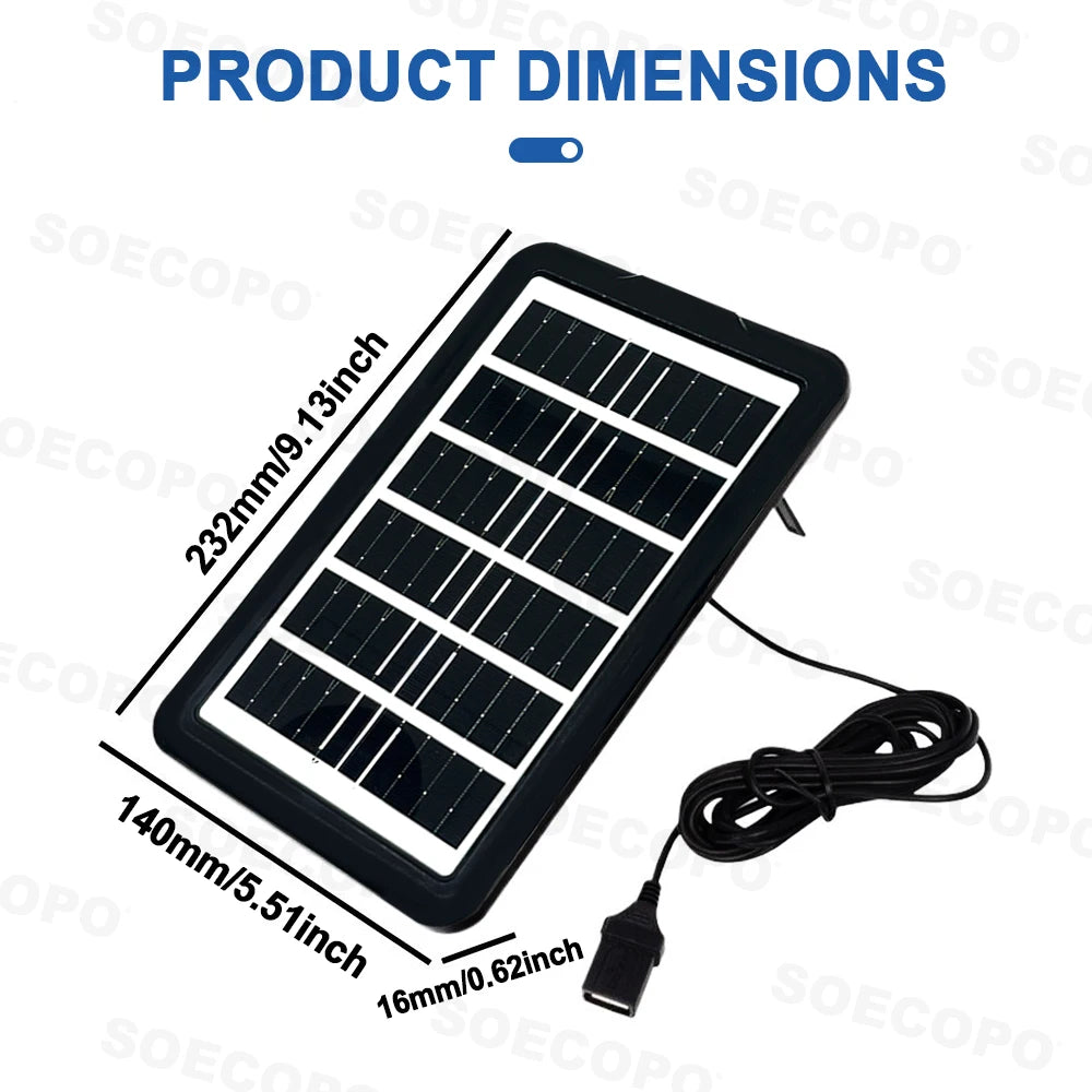 SOECOPO 30W Portable Camping Solar Panel