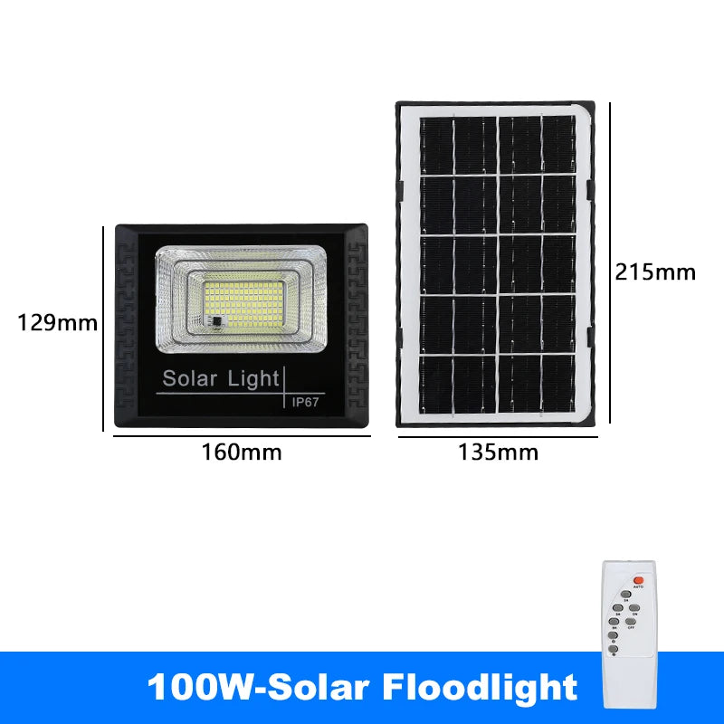 Outdoor Solar LED Floodlight Garden Lamp