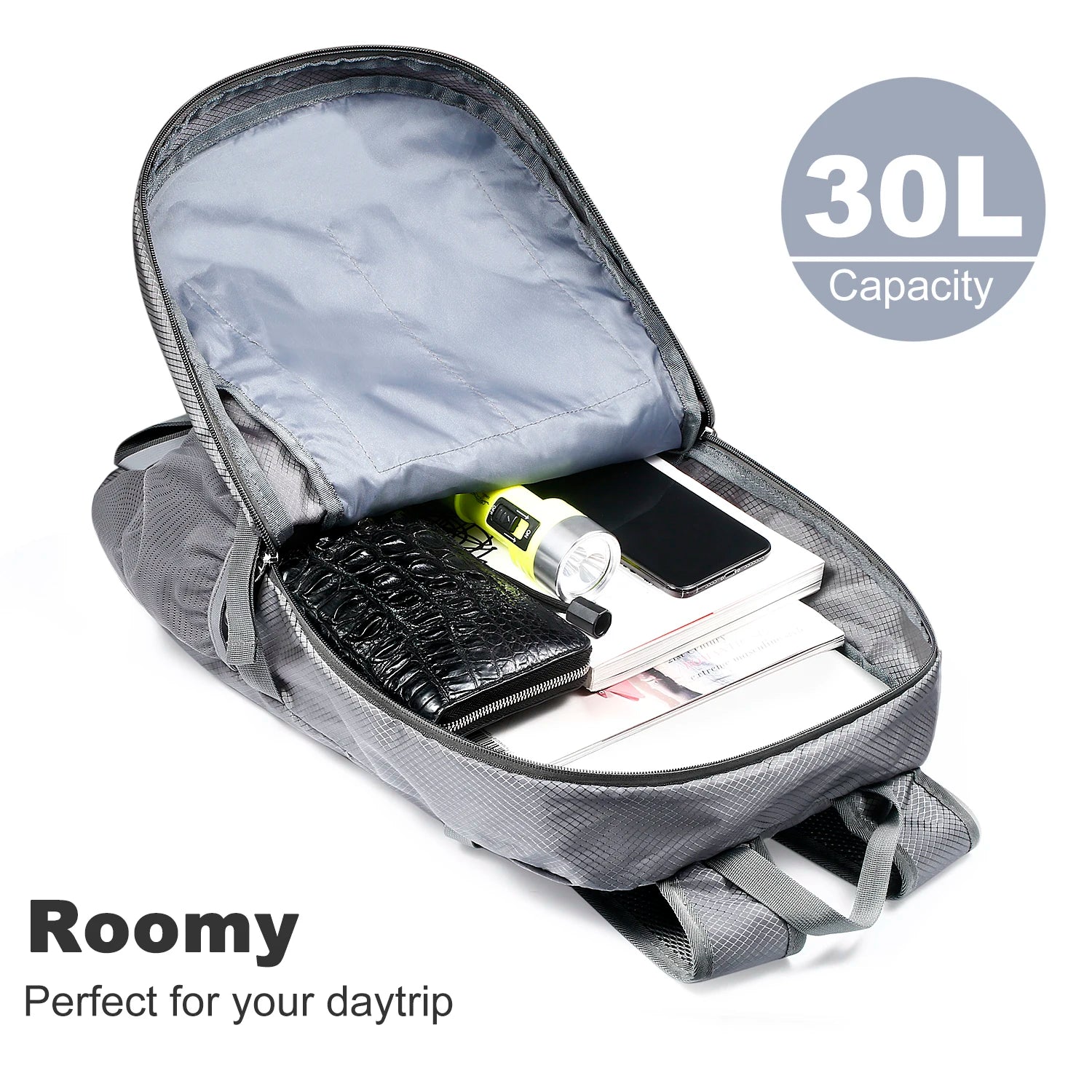 Solar Backpack Foldable Daypack 6.5W Panel