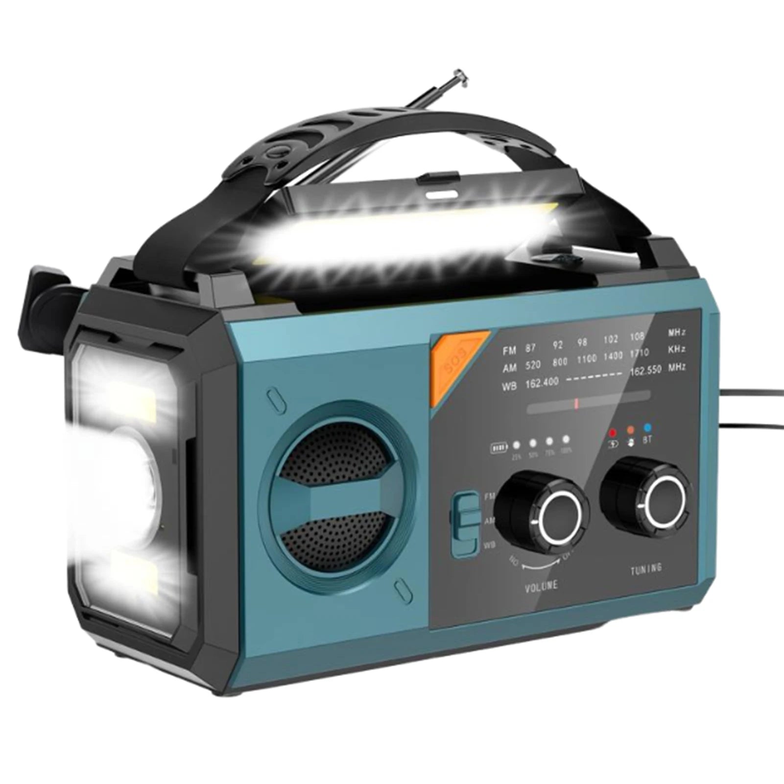 20000mAh Emergency Hand Crank Solar Radio Power Bank