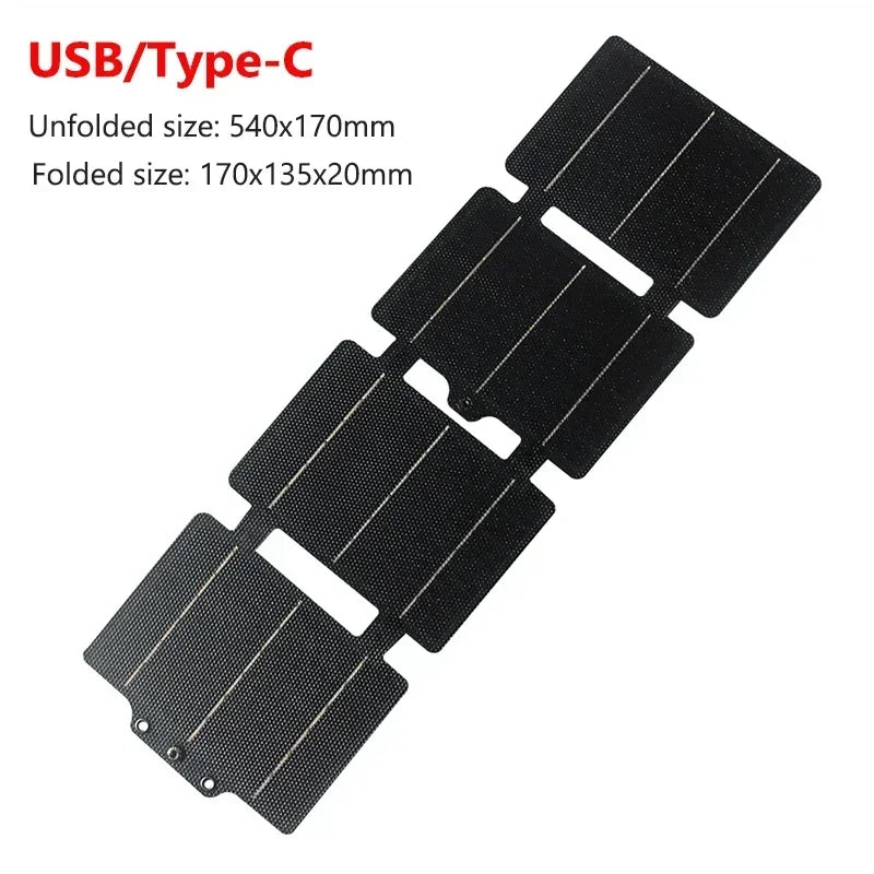 60W Foldable IPX6 Waterproof Portable Solar Charger