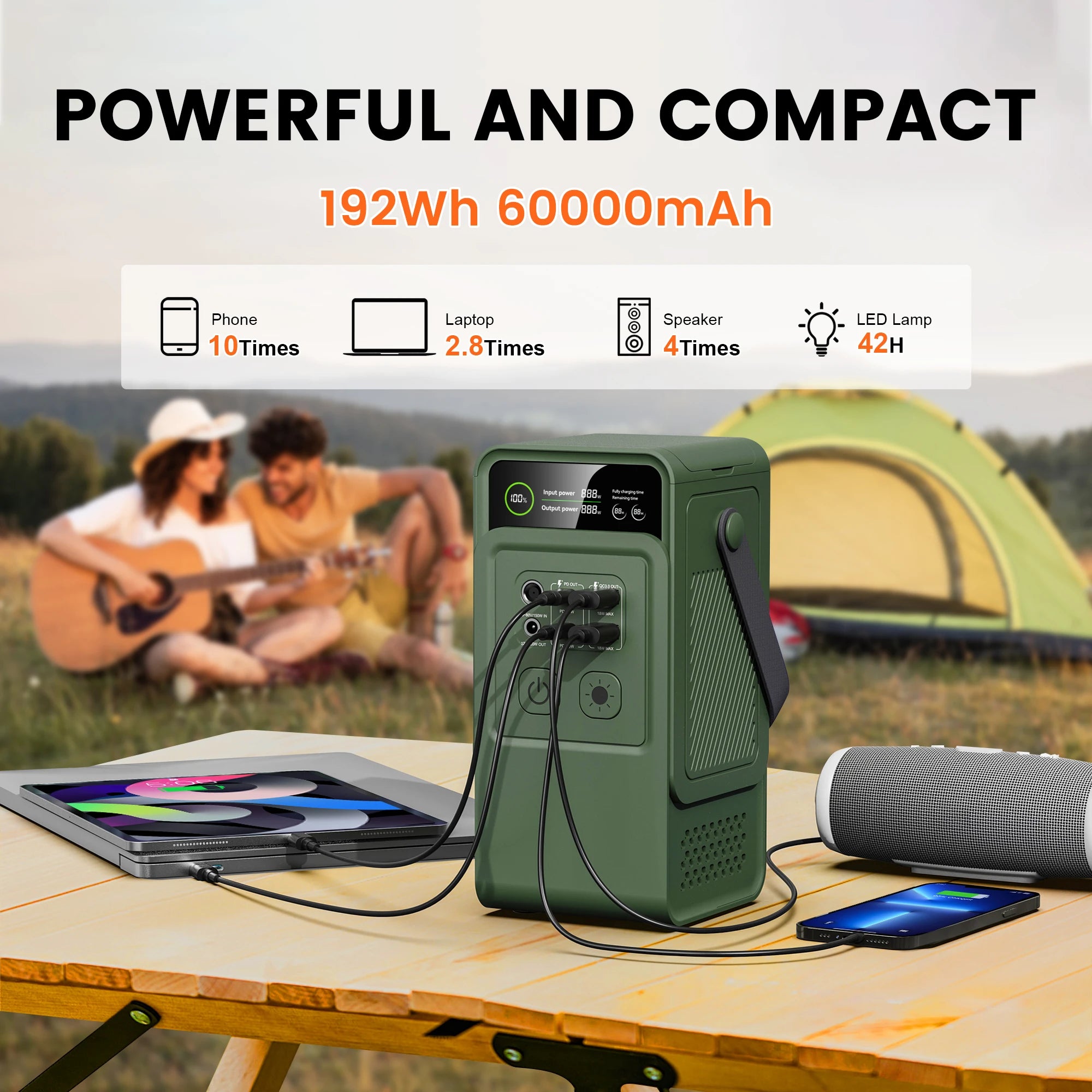 CTOLITY AP200L 192Wh Portable Solar Power Station
