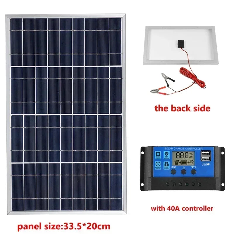 Outdoor 600W 12V Polycrystalline Portable Solar Panel