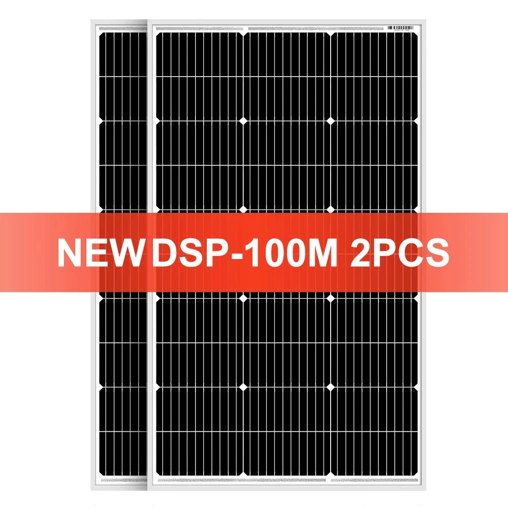 Dokio 100W 18V Monocrystalline Solar Panel