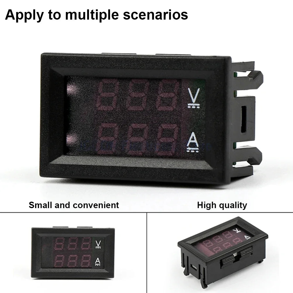 Digital DC Voltmeter Ammeter LED Display