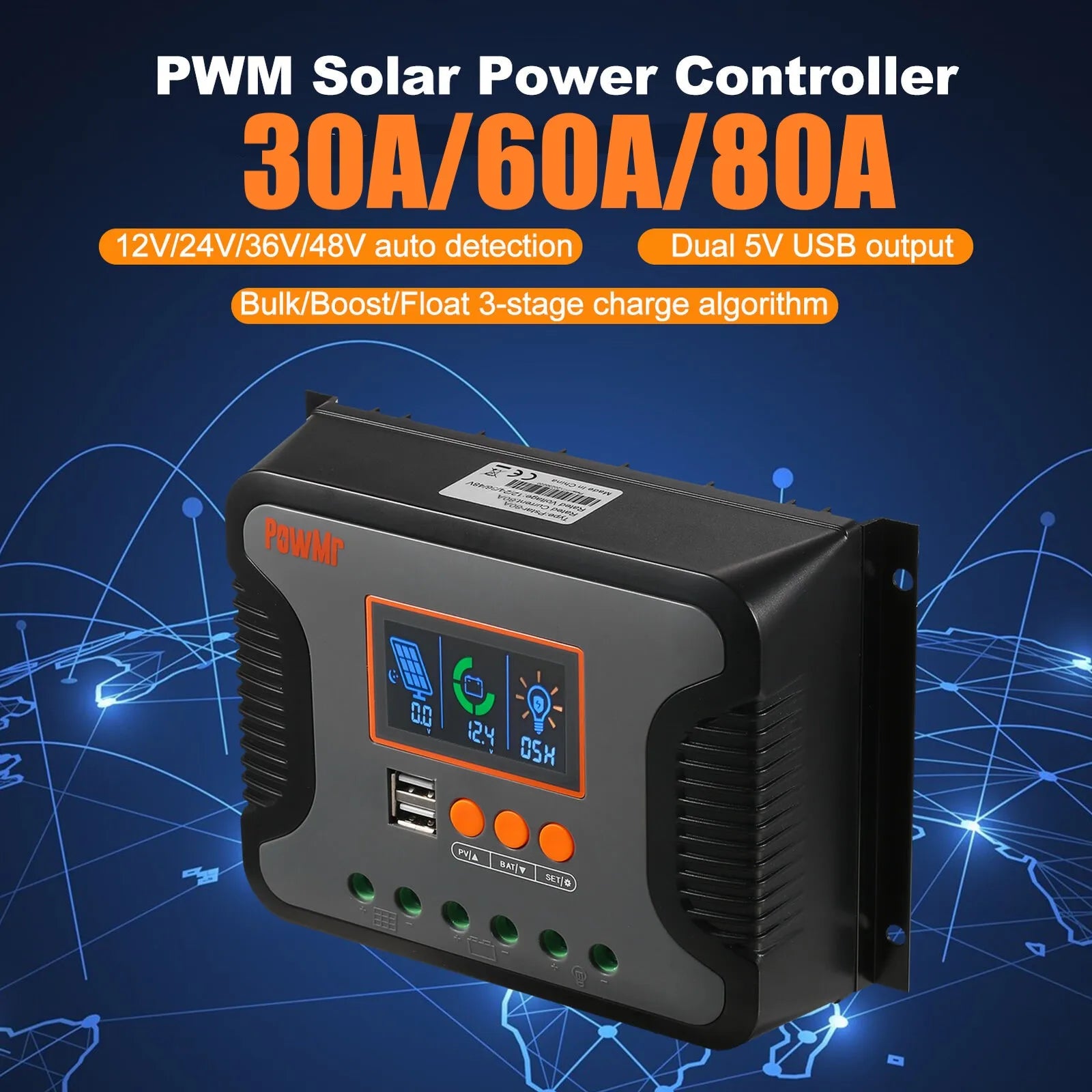 PowMr PWM Solar Charge Controller