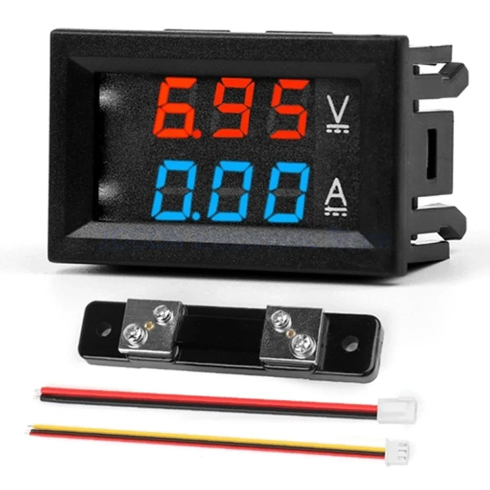 Digital DC Voltmeter Ammeter LED Display
