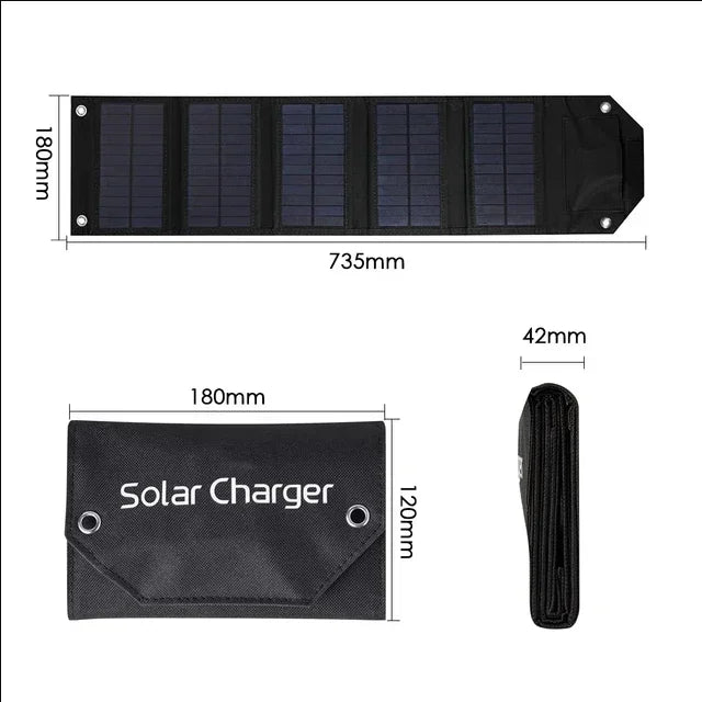Portable Folding 5V USB Solar Charger