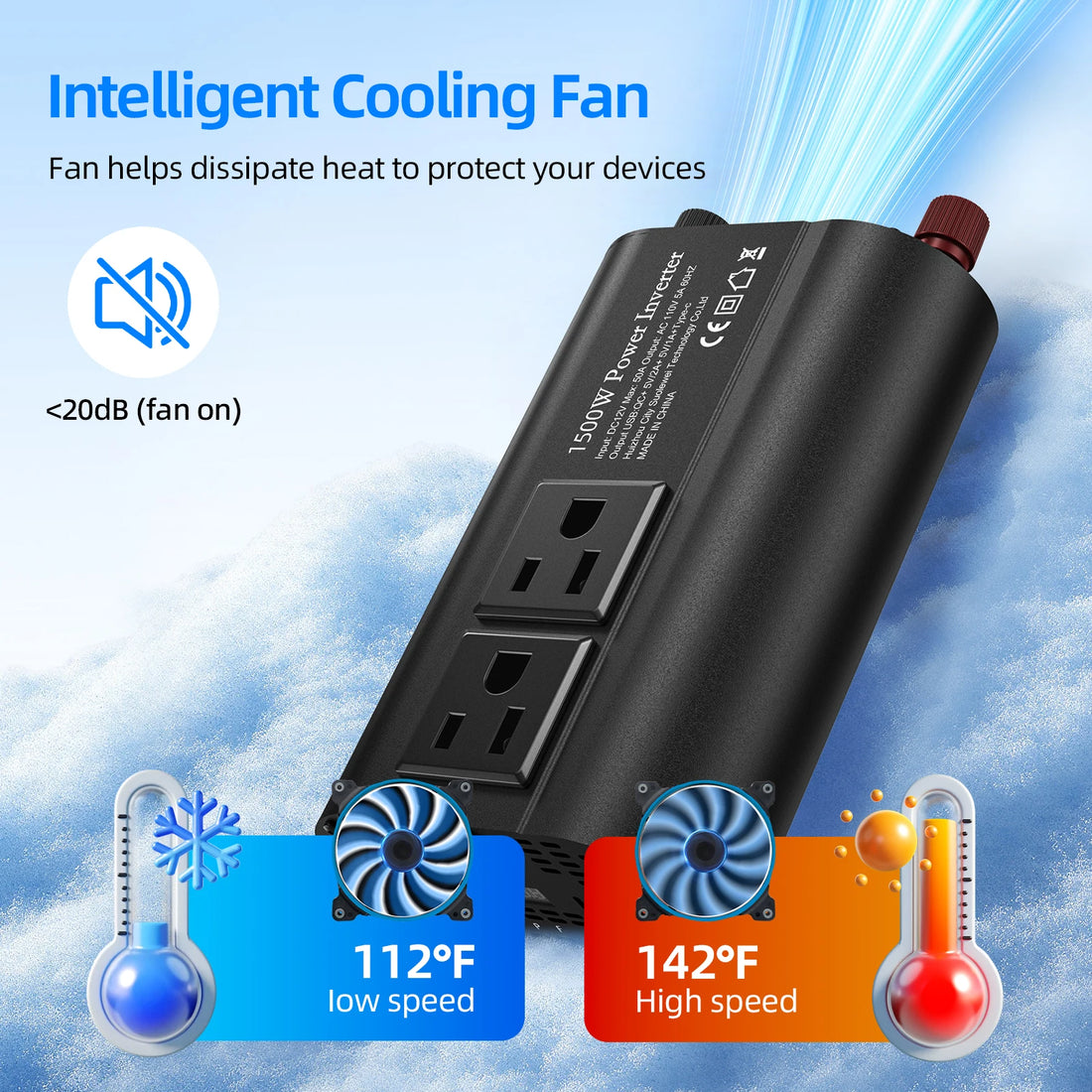 1500W 12V Solar Inverter Type-C