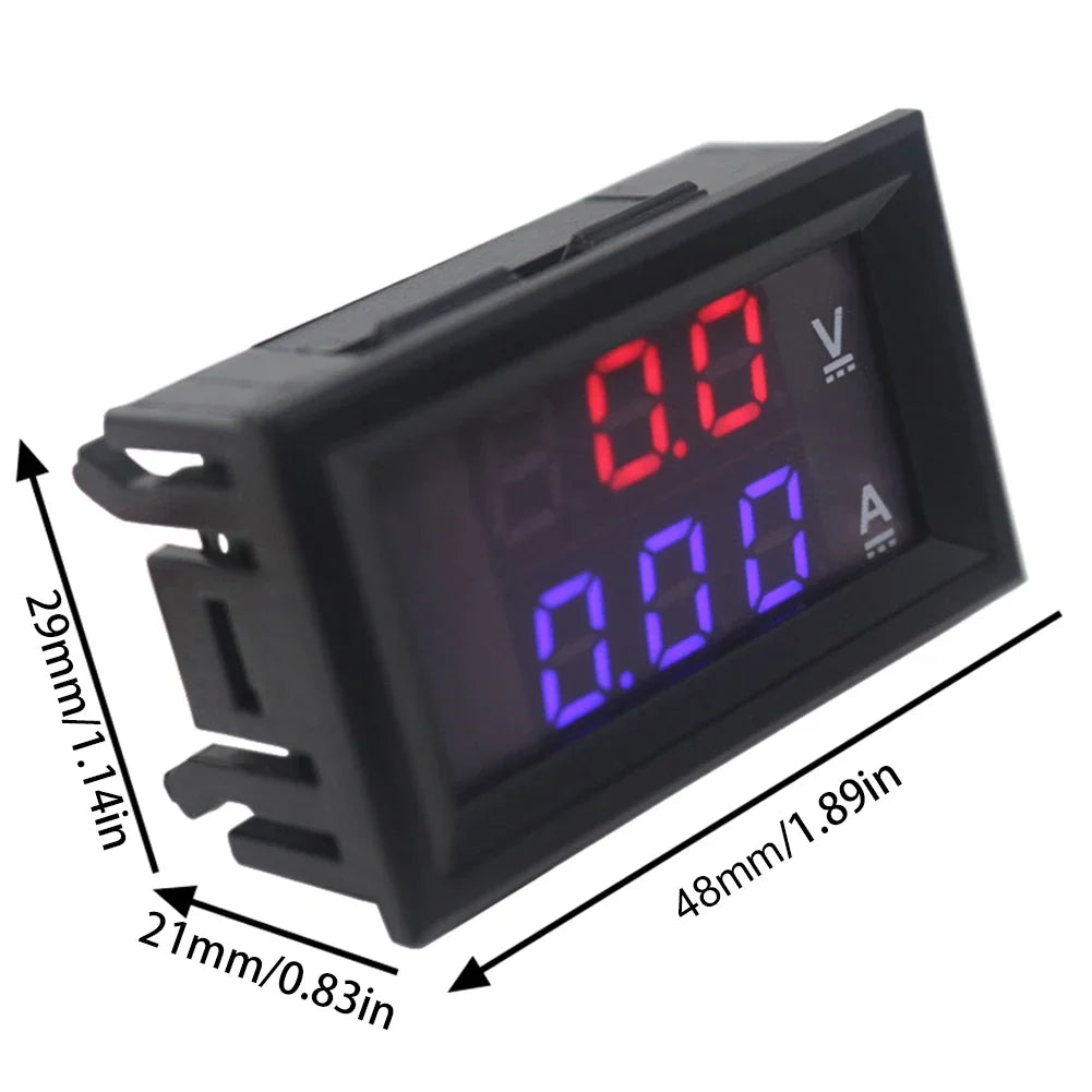 Digital DC Voltmeter Ammeter LED Display
