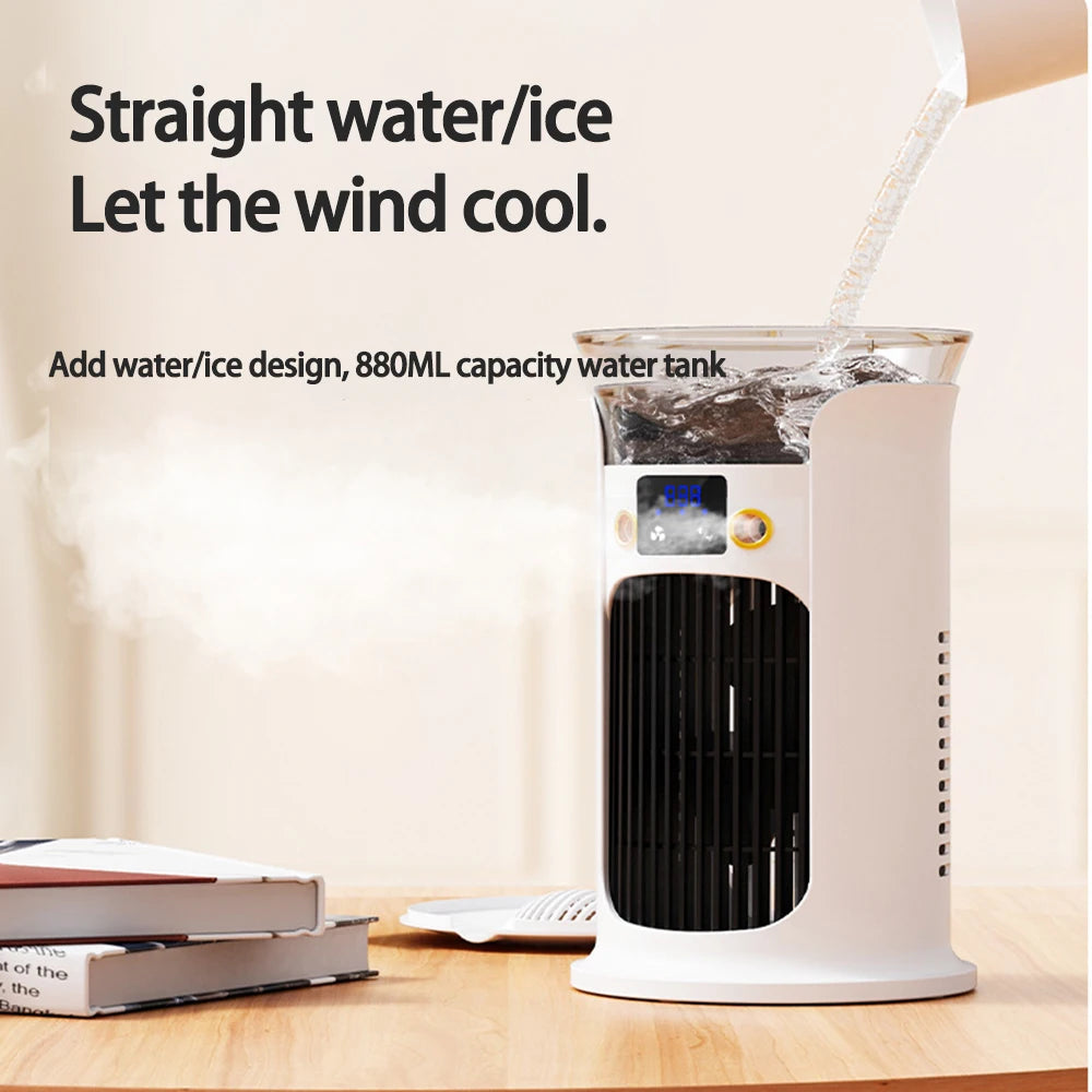 Desktop Mini Air Conditioner USB Cooler Fan