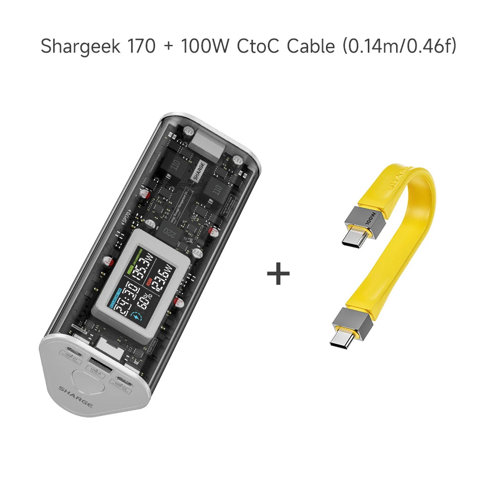 SHARGE 24000mAh 170W Fast Charge Power Bank
