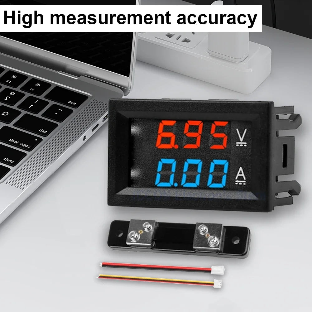 Digital DC Voltmeter Ammeter LED Display