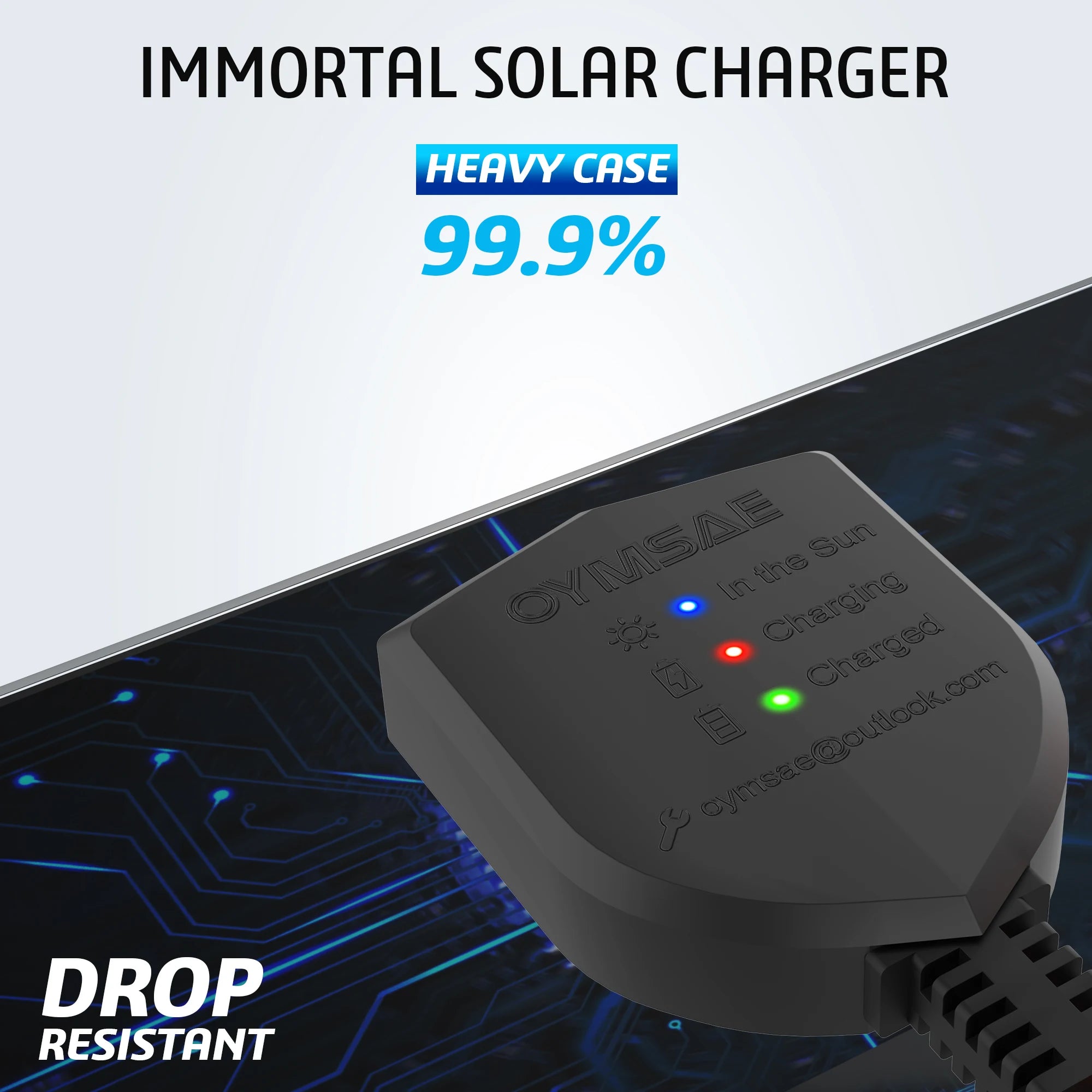 5W 12V Portable Solar Car Battery Charger
