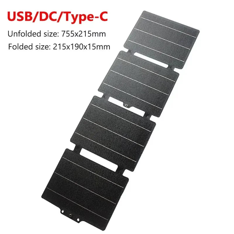 60W Foldable IPX6 Waterproof Portable Solar Charger
