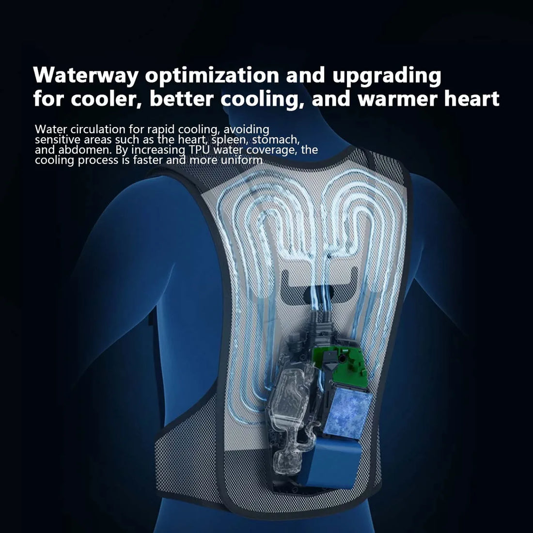 Portable Water Cooled Cooling Vest Clothes