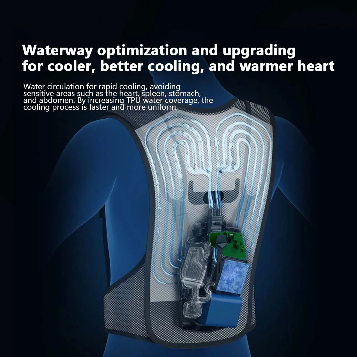 Portable Water Cooled Cooling Vest Clothes