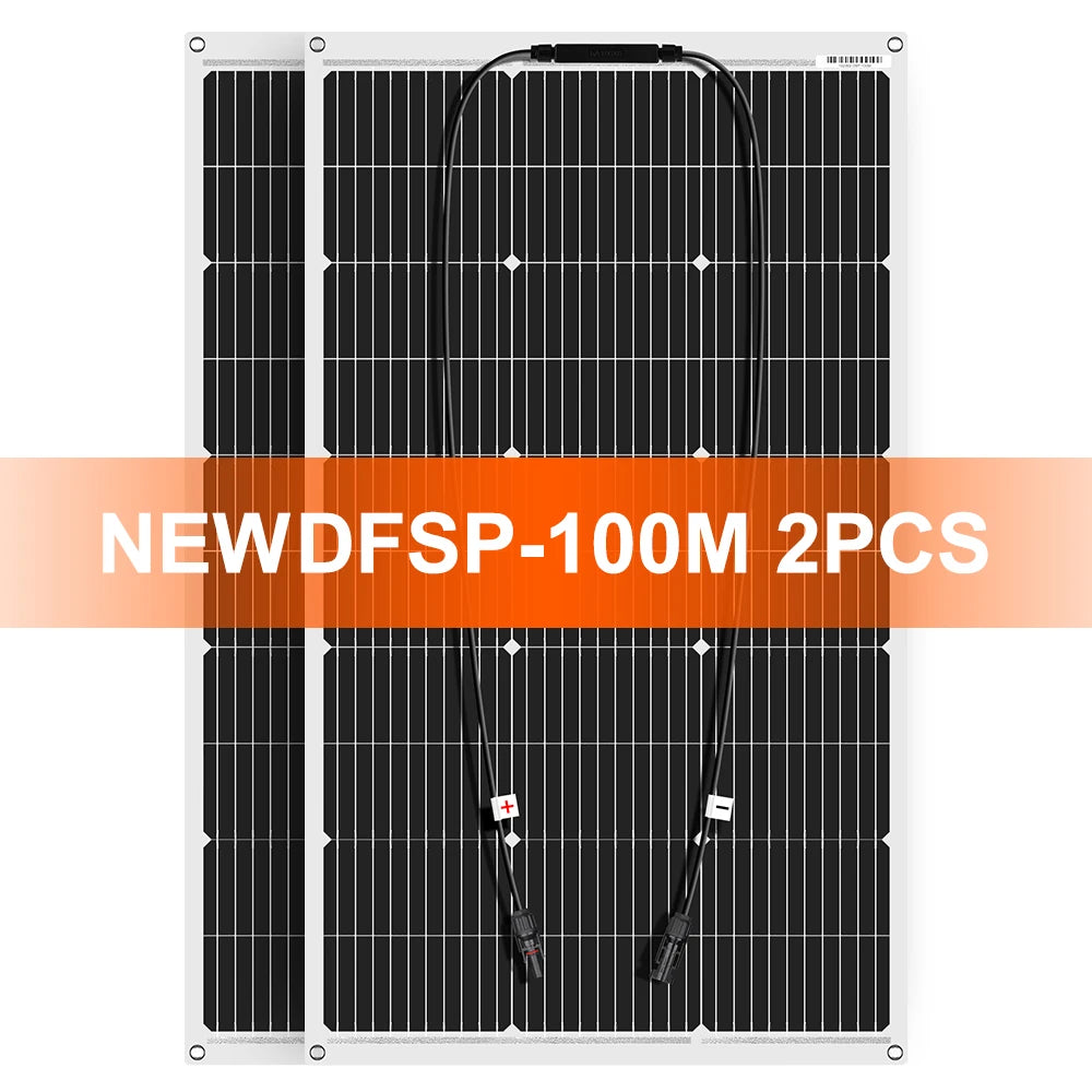DOKIO 100W–400W Flexible Monocrystalline Solar Panel