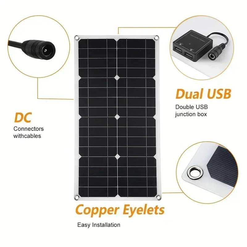 1000W 18V Monocrystalline Flexible Solar Charger