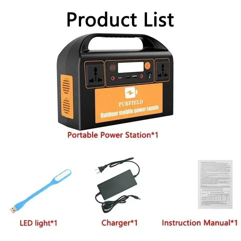 150–300W Portable Solar Generator Battery Station