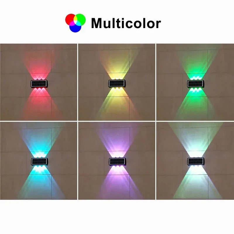 4/6/8LED Solar Wall Spotlight Outdoor Waterproof
