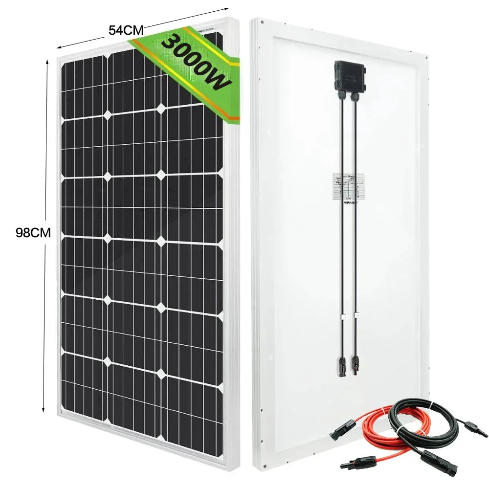 3000W-1000W High Efficiency Rigid Solar Panel