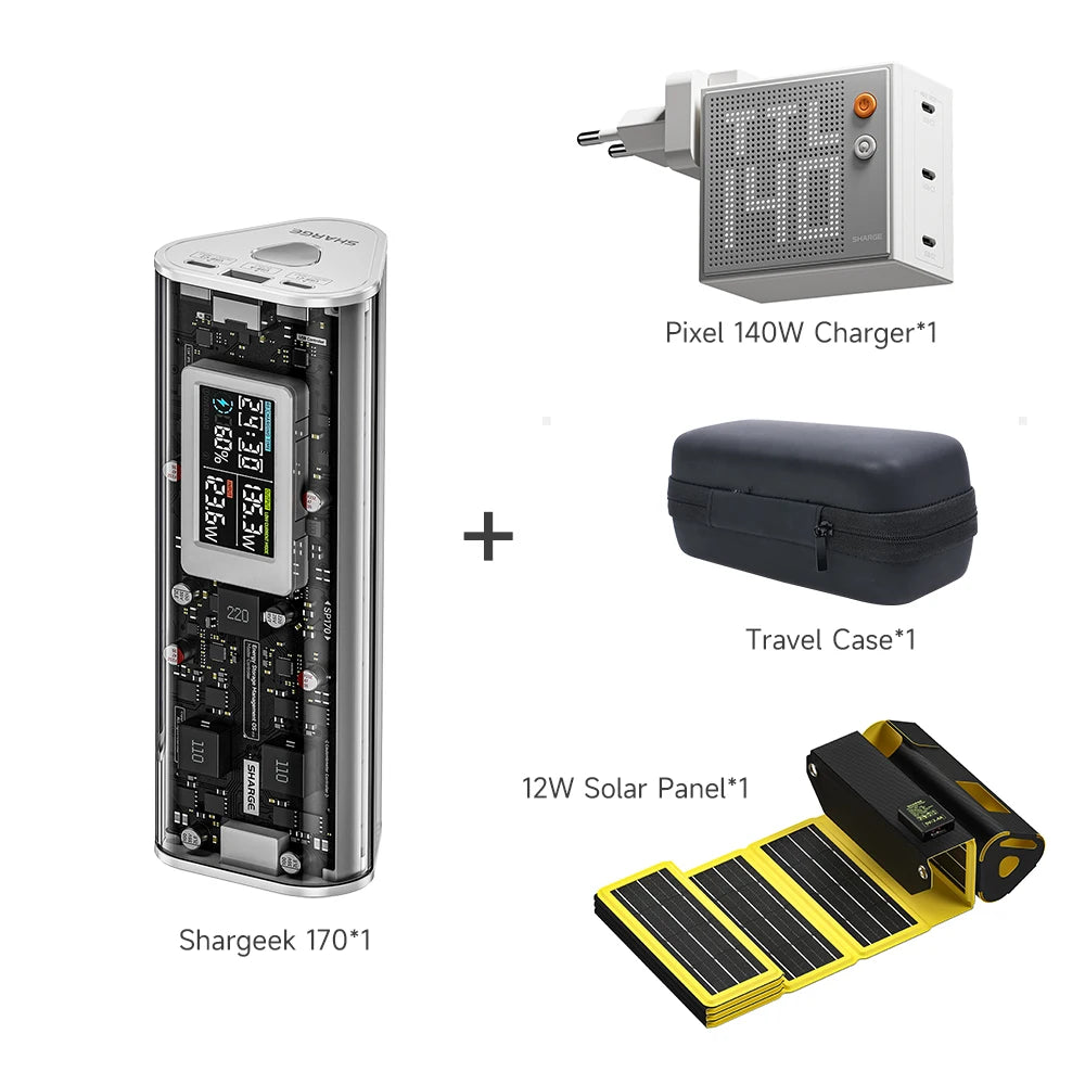 SHARGE 24000mAh 170W Fast Charge Power Bank