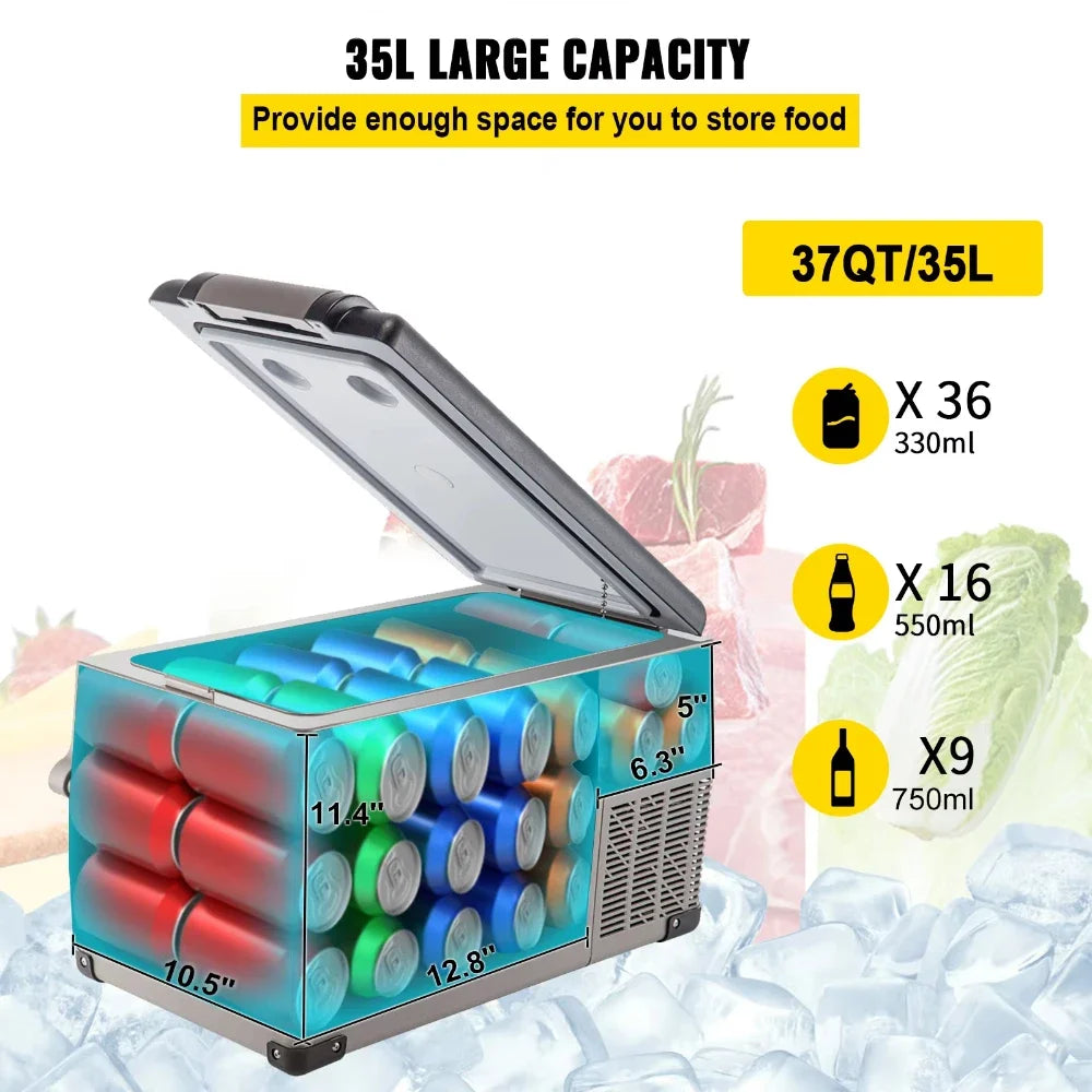 12V 24V Portable Car Refrigerator Freezer