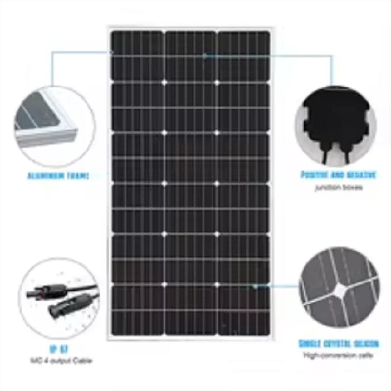 6000W 3000W Solar Panel Kit Monocrystalline PV