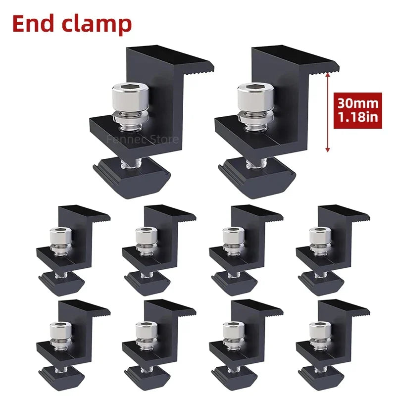 Solar Panel Adjustable Mounting Clamp Bracket