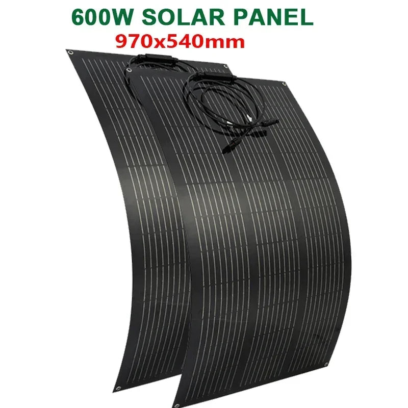 300W/600W Flexible Monocrystalline Solar Panel Kit 18V