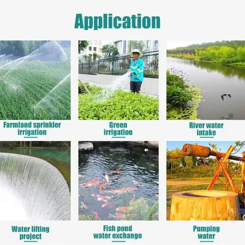 Portable DC Solar Agricultural Water Pump