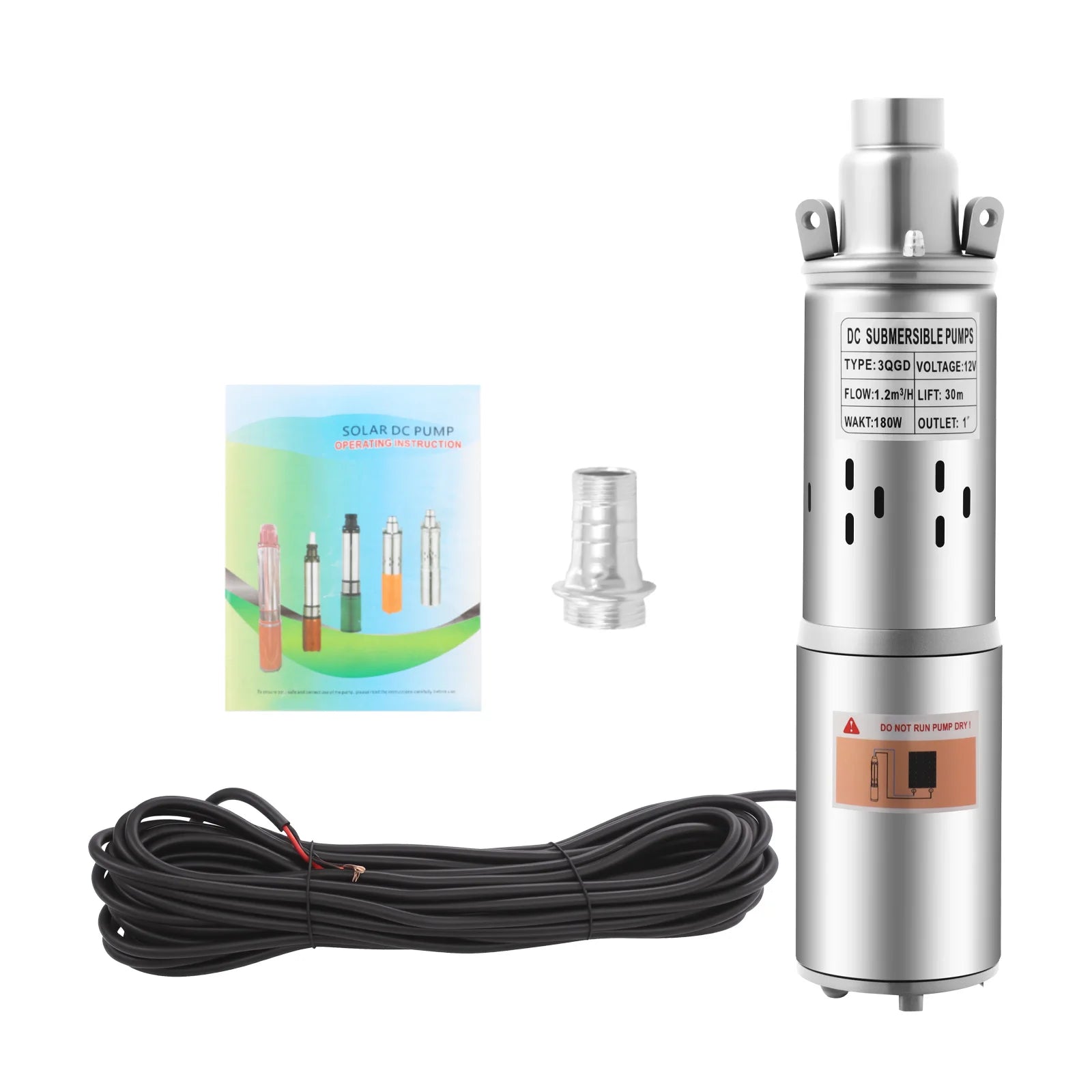 12V 180W Deep Well Solar Pump