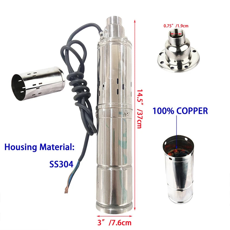 270W Solar Water Pump for Garden