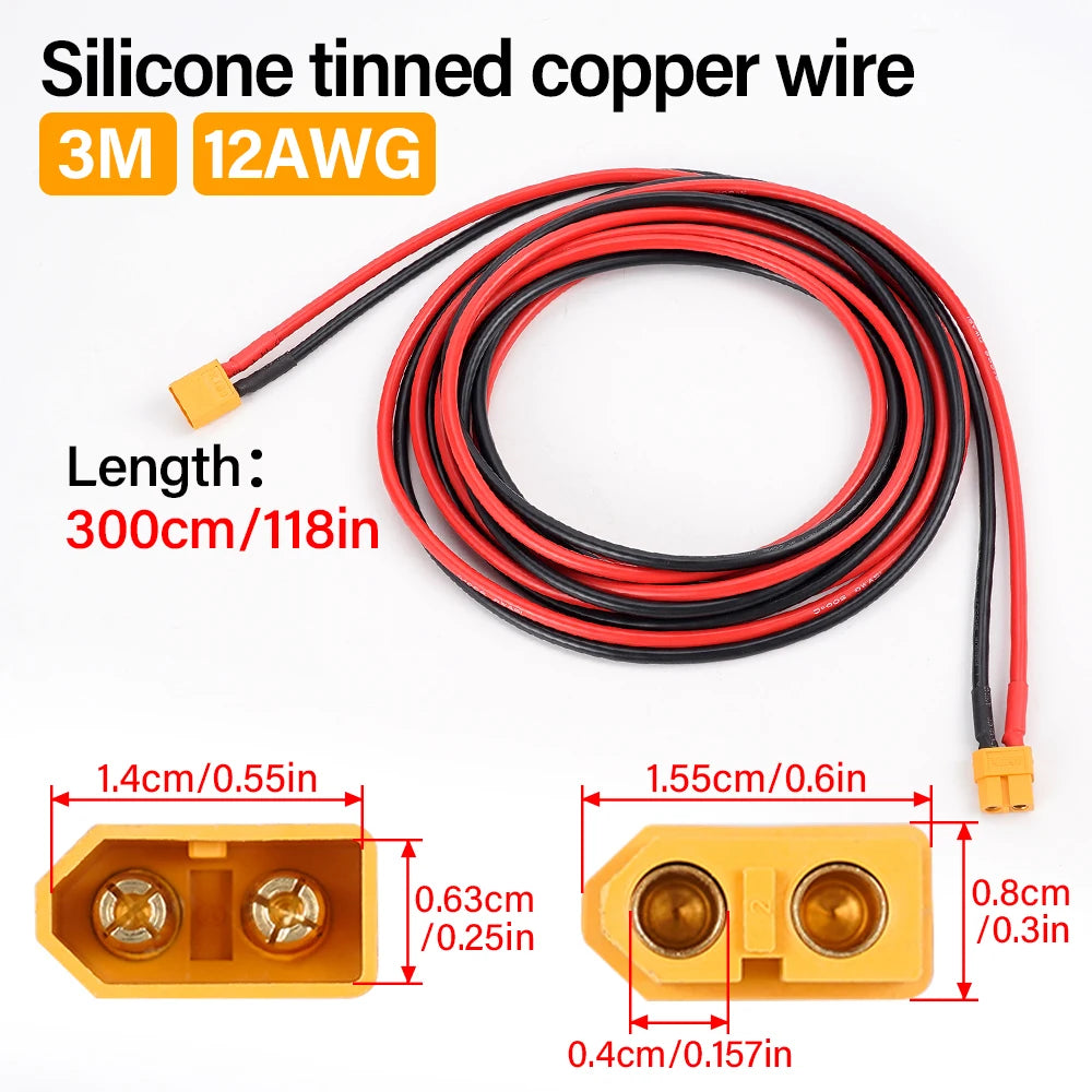 XT60 Male Female Battery Connector Cable