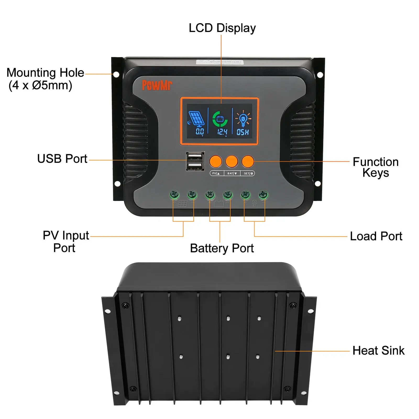 PowMr PWM Solar Charge Controller
