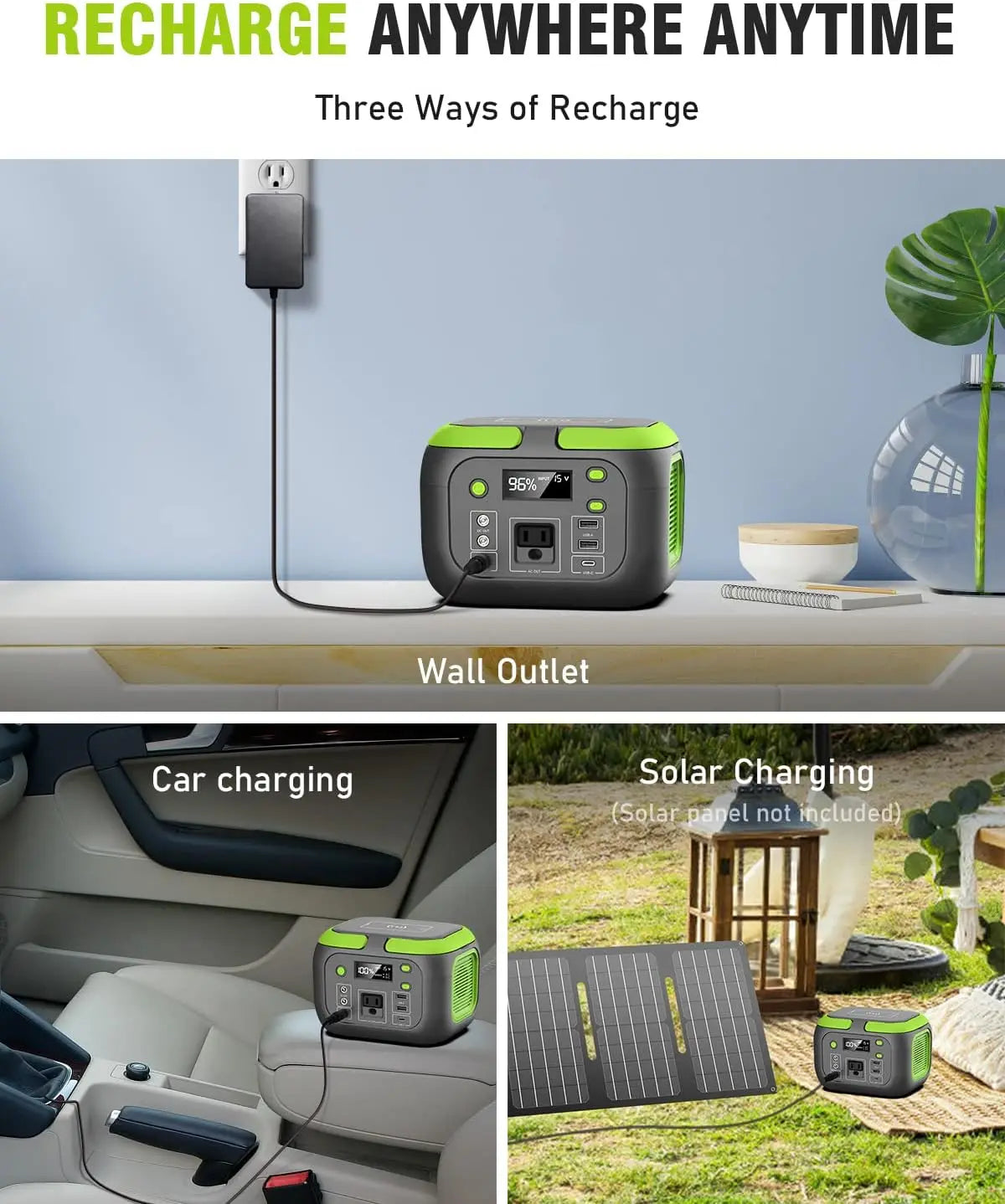 200W 155Wh Portable Solar Power Station