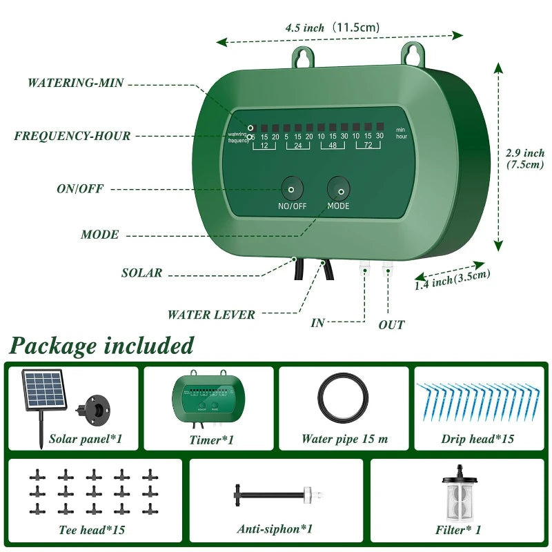 2024 Solar Drip Irrigation Kit System