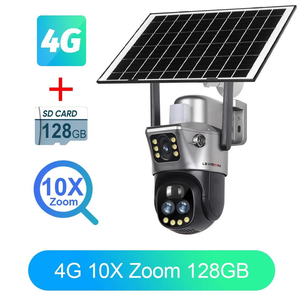 LS VISION Dual Screen Solar Camera