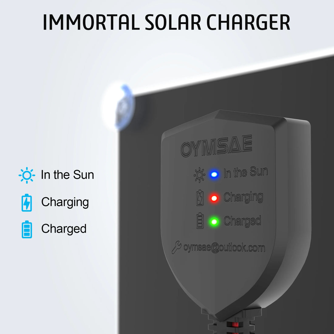 5W 12V Portable Solar Car Battery Charger