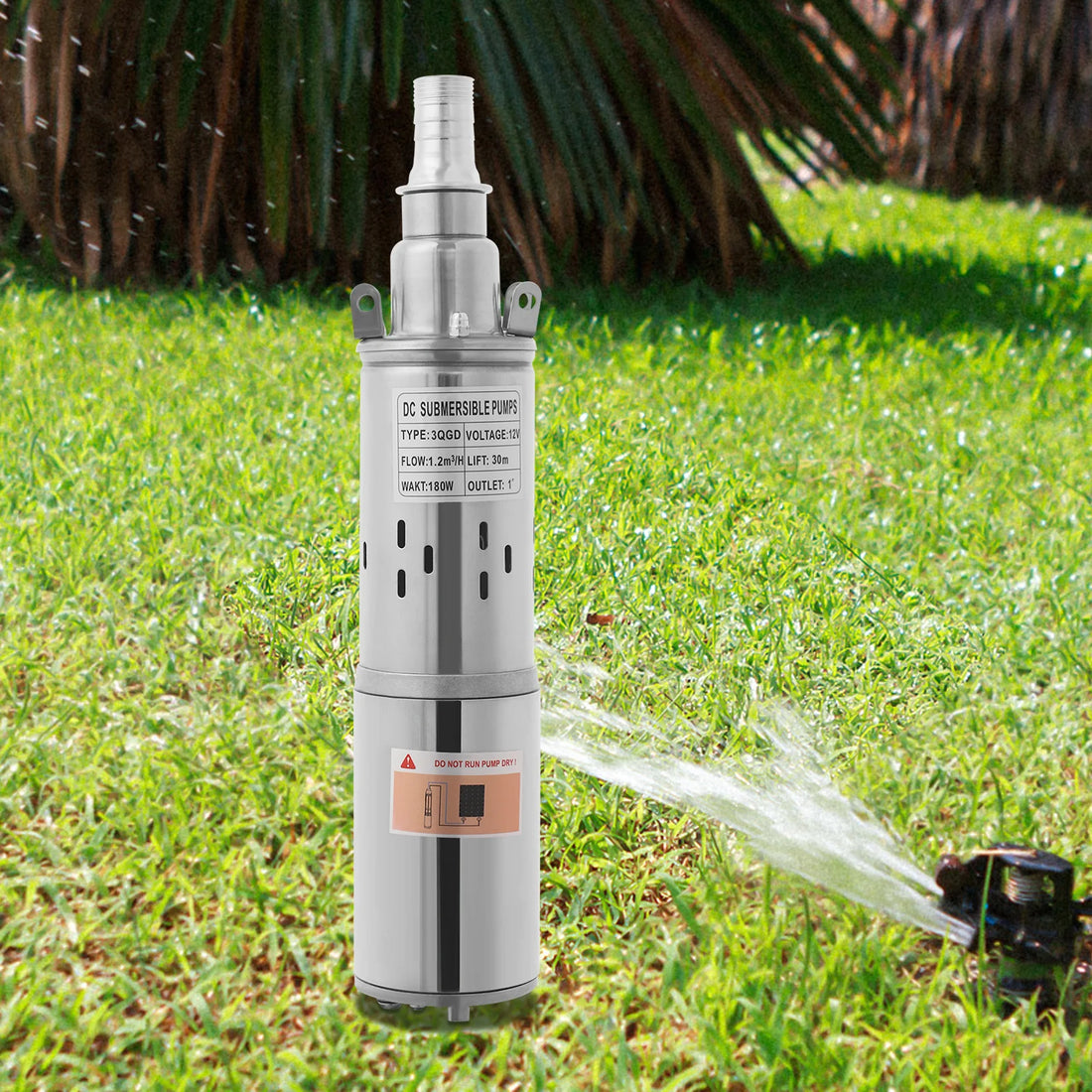 12V 180W Deep Well Solar Pump