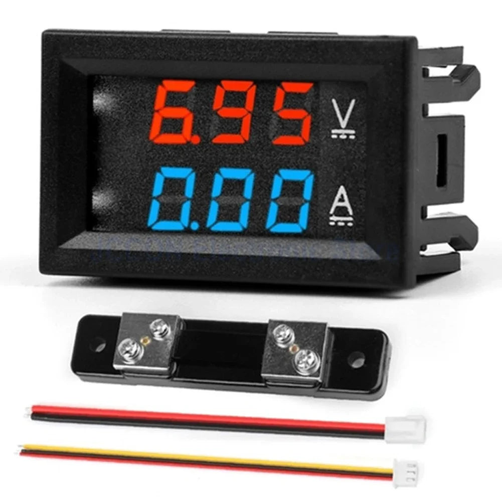 Digital DC Voltmeter Ammeter LED Display