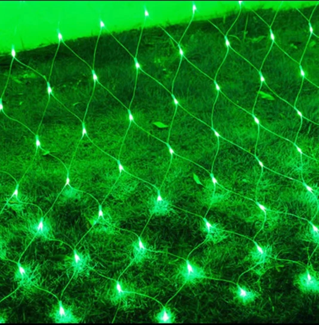 Solar LED Christmas Net Fairy Curtain Lights