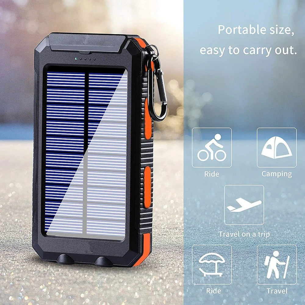 100000mAh Solar Power Bank Portable Charger