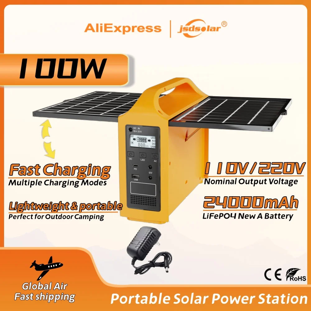 Jsdsolar 100W Portable Power Station